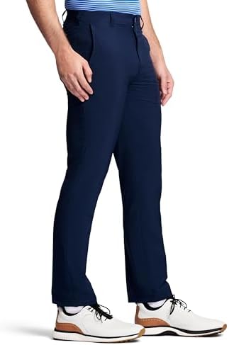 Izod Mens Golf Swingflex Straight-fit Flat-Front Pants