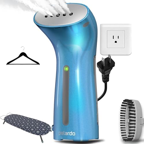 Polardo Travel Garment Steamer - Compact Portable Handheld Clothes Steamer with 360° Anti-Spill Technology