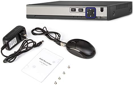 4CH 1080N Hybrid 5-in-1 AHD DVR (1080P NVR+1080N AHD+960H Analog+TVI+CVI) Standalone DVR CCTV Surveillance Security System Video Recorder Motion Detection， Hard Drive not Included