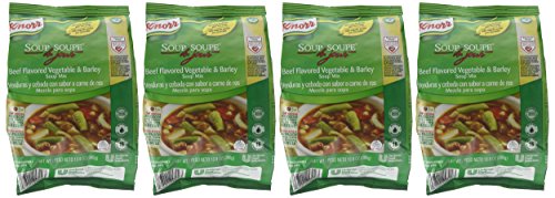 Knorr Professional Soup du Jour Beef Vegetable and Barley Soup Mix 0g Trans Fat per Serving, Just Add Water,13.9 Ounce (Pack of 4)