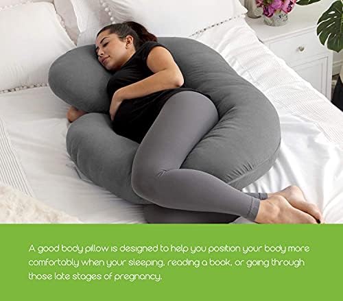 COSMOPLUS 𝐏𝐫𝐞𝐠𝐧𝐚𝐧𝐜𝐲 𝐏𝐢𝐥𝐥𝐨𝐰 𝐂𝐨𝐯𝐞𝐫 U Shaped Full Body Pillow Case 𝐂𝐨𝐯𝐞𝐫 for