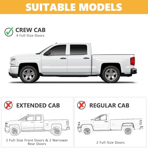 Car Underseat Storage Box Fitment for (2015–2026) F150 SuperCrew/Crew Cab & (2017–2026) F250 F350 F450 F550 Super Duty 4-Door Full-Size Pickups