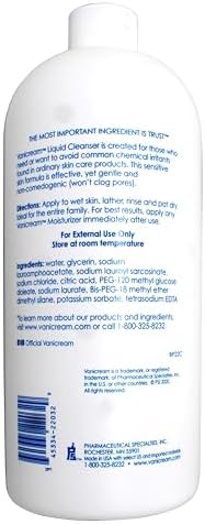 Vanicream Liquid Cleanser Refill, for Sensitive Skin, 32 FL OZ Bottle