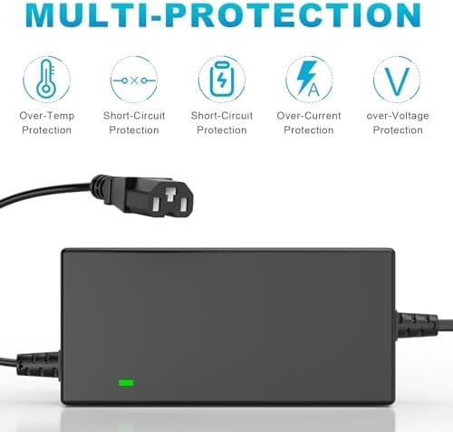 59V 1.8A for 48V 12AH Lead Acid Battery Charger for Electric Bicycle Motor Bike - 3 Holes Plug AC Adapter