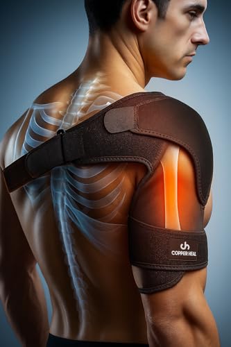 COPPER HEAL – Shoulder Adjustable Clamp Compression Sleeve for Men Women's Support