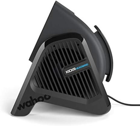 Wahoo KICKR HEADWIND Heartrate/Speed Controlled Cycling Fan for Indoor Bike Trainers, Stationary/Spin Bikes, Cross Training, Black