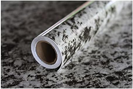 Self Adhesive Vinyl Countertop Wrap | Gray White Black Granite Quartz Marble Contact Paper | Peel and Stick Counter Top Laminate Sheet | 36" x 120"