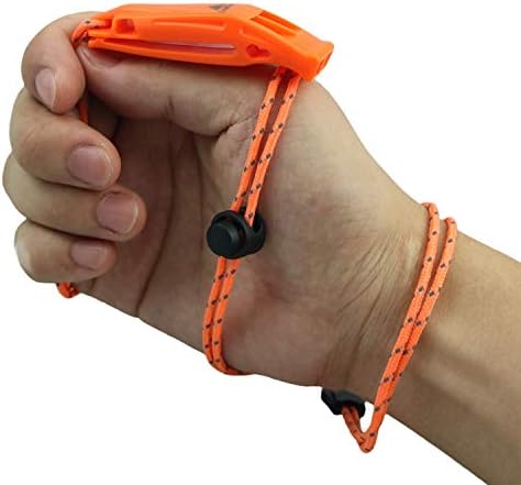 LuxoGear Emergency Whistles with Lanyard Safety Whistle Survival Shrill Loud Blast for Kayak Life Vest Jacket Boating Fishing Boat Camping Hiking