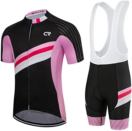 Coconut Ropamo CR Men's Cycling Jersey Set Road Bike Jersey Zipper Pocket Short Sleeves Cycling Kits Bib Shorts 3D Padded