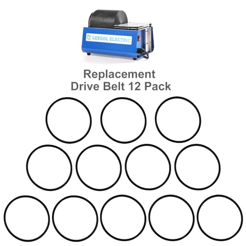 Leegol Electric Rock Tumbler Replacement Drive Belt 12 Pack Belt Size: Dia 32 x 5 mm