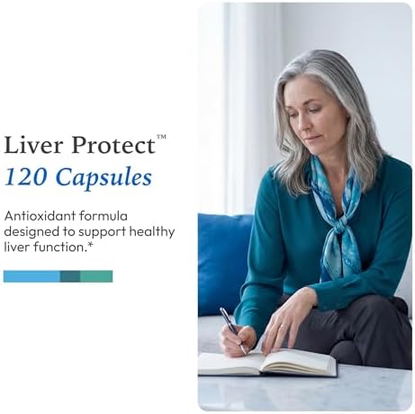 XYMOGEN Liver Protect - Liver Health & Antioxidant Support Supplement* - Milk Thistle, Alpha-Lipoic Acid, NAC & Selenium - Gluten-Free & Vegetarian - 120 Capsules