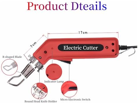 Handheld Electric Hot Knife Cutter and Heat Sealer Rope Healing Professional Hot Cutting Knife Fabric Cloth Cutter