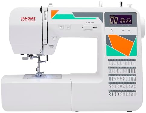 Janome MOD-30 Computerized Sewing Machine with 30 Built-In Stitches, 3 One-Step Buttonholes, Drop Feed and Accessories