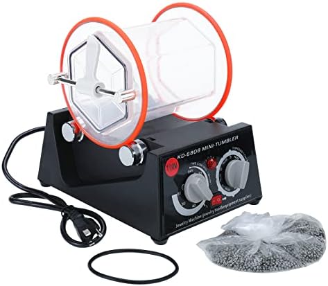 YaeMarine 110V 80W Jewelry Polisher Tumbler 3kg 6.6 Lbs Capacity Jewelry Polisher Machine Tumbler