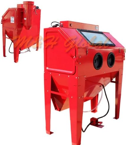 HD Industrial Air Sand Blaster Cabinet Sandblaster Tank Blasting 110 Gallon