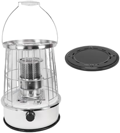 Ymiko Portable Kerosene Heater, 12000BTU Non Electric Indoor Outdoor Heater with Anti Tip Protection, for Camping Basements Garages Family Rooms