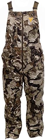 HOT SHOT Men’s Insulated Camo Bib, Ultra-Quiet Adjustable Overalls, Cold Weather Hunting Coveralls for Men