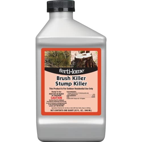 Fertilome (11485) Brush Killer & Stump Killer Woody Plant Control, 32 oz | Triclopyr ester concentrate - Controls woody plants, vines, stumps in non-crop areas - Property owners