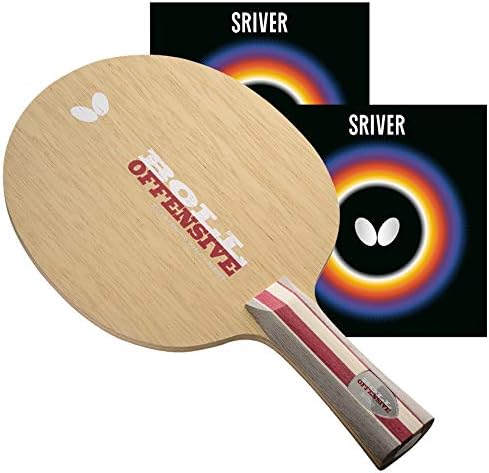 Butterfly Sriver Table Tennis Rubber | 1.5 mm, 1.7 mm, 1.9 mm, 2.1 mm, or MAX | Red or Black | 1 Inverted Table Tennis Rubber Sheet | Professional Table Tennis Rubber