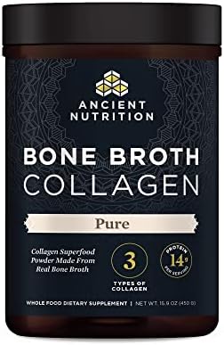 Ancient Nutrition Hydrolyzed Bone Broth Collagen Peptides, Chocolate