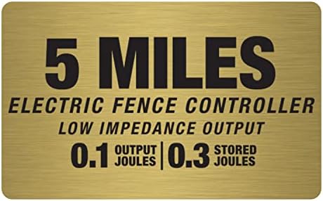 Zareba EA5M-Z 5-Mile AC-Powered Electric Fence Charger,Black