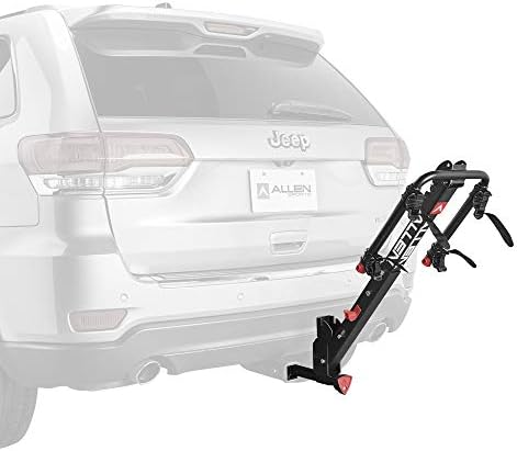 Allen Sports Deluxe+ Locking Quick Release 2-Bike Carrier for 1 1/4 in. and 2 in. Hitch, Model 820QR , Black