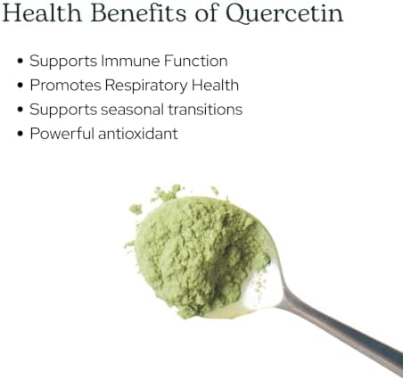 Eclectic Institute Raw Fresh Freeze-Dried Quercetin Flavonoid Complex, Whole Food Powder | 3.2 oz (90 g)