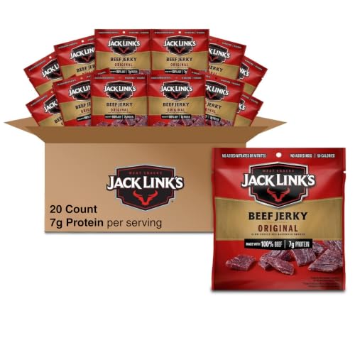 Jack Link's Beef Jerky Variety Pack - Original and Teriyaki - (9 Pack) 1.25 oz Bag - Ready to Eat Protein Snacks - 13g Protein per Serving - Made with 100% Real Beef | Bag - Ready to Eat Protein Snacks - 13g Protein per Serving - Made with 100% Real Beef