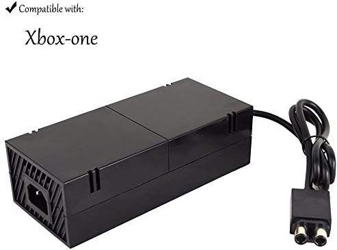 AC Adapter Charger Power Supply Cord Cable for Microsoft Xbox One Console Brick (Renewed)