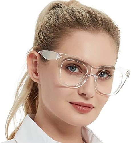 MARE AZZURO Oversized Reading Glasses Women Trendy Large Readers 0 1.0 1.25 1.5 1.75 2.0 2.25 2.5 2.75 3.0 3.5 4.0 5.0 6.0 (Black, 250)