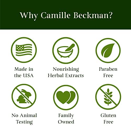 Camille Beckman English Lavender Silky Body Cream, Moisturizer, 13 oz | Sweet almond oil, glycerin, aloe & vitamin E; non-greasy vegan formula; fresh lavender scent; for all skin types; USA made