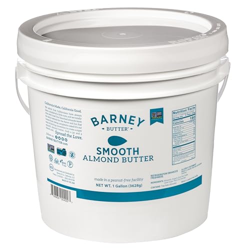 Barney Butter Almond Butter, Smooth, 16 Ounce Jar, Skin-Free Almonds, No Stir, Non-GMO, Gluten Free, Keto, Paleo, Vegan