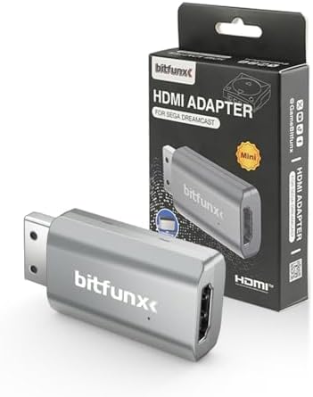 BITFUNX Dreamcast HDMI™ Adapter - Supports VGA to HDMI™, Plug & Play Video Game Adapter with No Lag