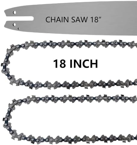 18 Inch Chainsaw Bar & Chain Combo Replacement For Stihl MS250, MS251-C/MS 251/MS 251 C-BE / MS230, MS 230C, MS241 C-M, MS250 C-BE, MS251, MS250
