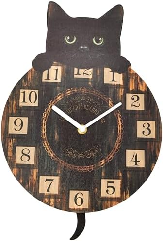 Nemesis Now Kitten Tickin' Clock 25cm Brown