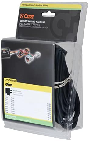 CURT 56353 Vehicle-Side Custom 4-Pin Trailer Wiring Harness for Select Toyota Prius