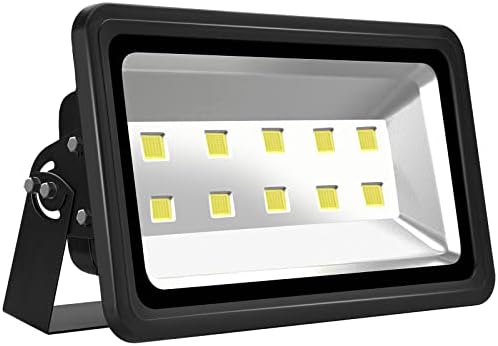 200W LED Flood Lights Outdoor, 20000LM Super Bright Security Floodlight, 100-277V, IP66 Waterproof, Commercial Exterior Light Fixture, 6000K Daylight White, Arena Yard Court Stadium Parking Lot Light