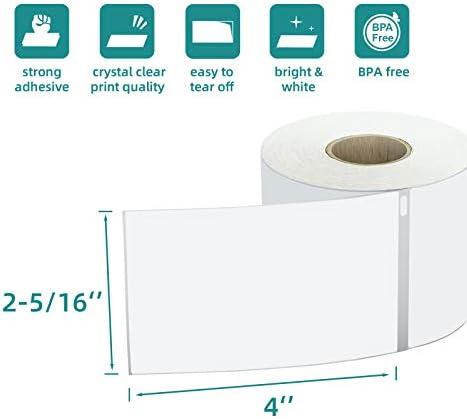 3600 Labels Replacement Compatible for Dymo 30256 2-5/16" X 4" Shipping Labels (Not for Dymo 550, 5XL)
