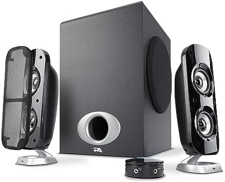 Cyber Acoustics CA-3610 2.1 Multimedia Speaker System with Subwoofer, Perfect Computer Speakers for PC or Mac, Great for Music, Movies, and Gaming