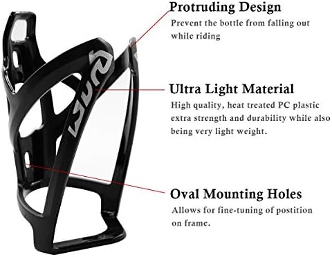 2-Pack Bike Water Bottle Cage Bicycle Water Bottle Holder Lightweight & Strong Bicyle Mount for Road & Mountain Bikes with Screws Spanner
