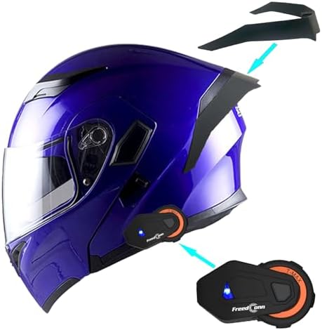 1Storm Motorcycle Modular Full Face Helmet Flip up Dual Visor Sun Shield: HB89