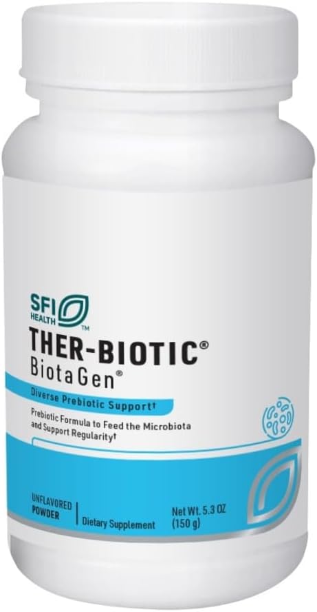 Klaire Labs SFI Health Biotagen, 120 Capsules | Prebiotic Inulin, Beta-Glucan & Arabinogalactan to Support Gut Microbiota