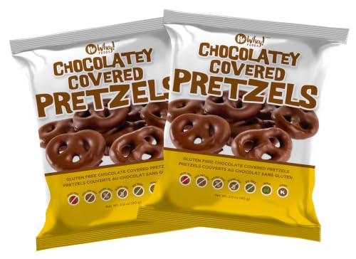 Chocolate Pretzels, 2 PACK - Vegan, Dairy & Nut Free, Allergy Friendly