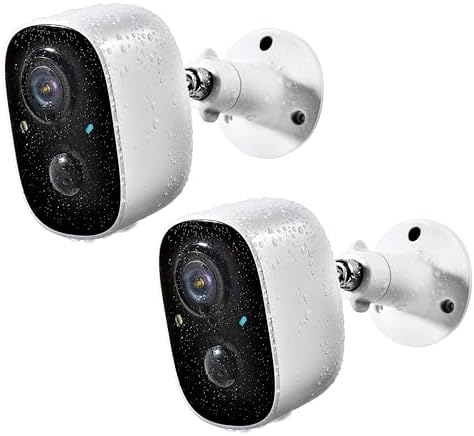 Geekee Security Cameras Wireless Outdoor 2-Way Talk Battery Powered Wi-Fi Cameras for Outside and Indoor 2K Night Vision AI Motion Detection Siren
