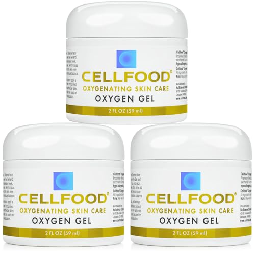Cellfood Oxygen Gel, 2 fl oz - Nutrient Rich - Provides Moisture & Protection, Decreases Appearance of Fine Lines - Aloe Vera, Lavender Blossom Extract, Cellfood & Glycerine - Hypoallergenic, Non-GMO