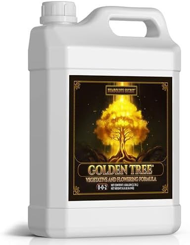 Humboldts Secret Golden Tree Liquid Plant Food | Enhances Growth Indoors or Outdoors | All-in-One Plant Nutrients for Vegetables, Trees, Flowers, Fruits, Roses, Lawns, Tomatoes | 16 Ounce