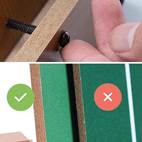 14 Inch Foosball Table, Wooden Soccer Game Tabletop, Mini Indoor Table Soccer Set for Game Rooms, Parties, Family Night