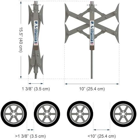 X-Chock Wheel Stabilizer - Pair - One Handle - 28012