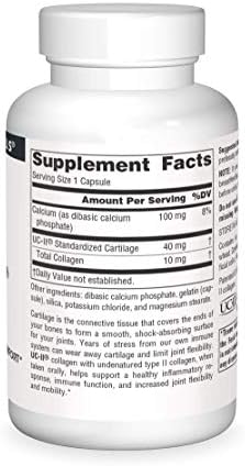 Source Naturals, UC-II, 40 mg - 60 Capsules | Undenatured Collagen Joint Comfort*