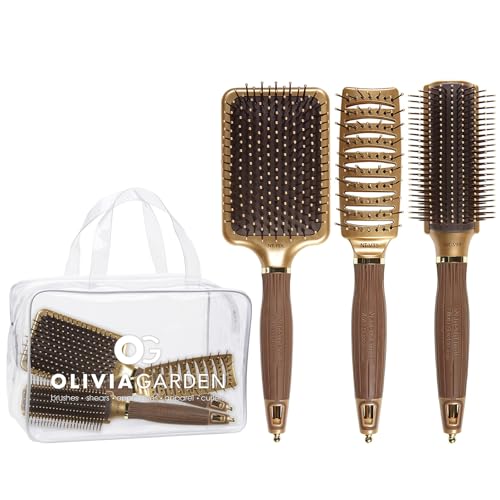 Olivia Garden Ceramic + Ion Nano Thermic Styler Hair Brush